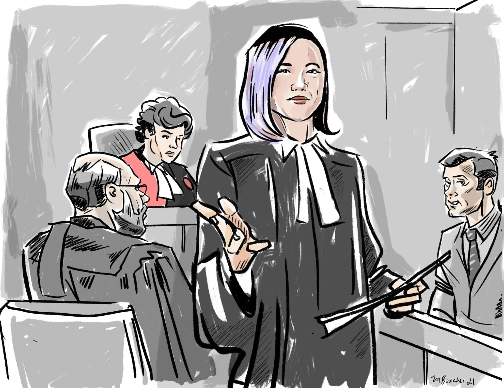 Marianne Boucher - Brown-_Si_Jung_Lee SuJung Lee Court Sketch