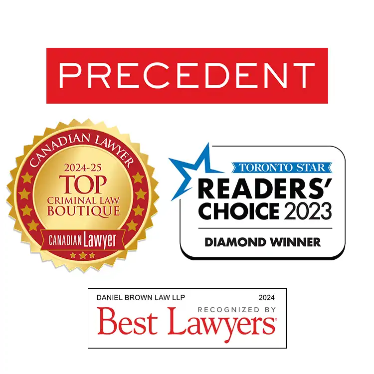 Daniel Brown Law Awards and Recognition as a top criminal defence firm