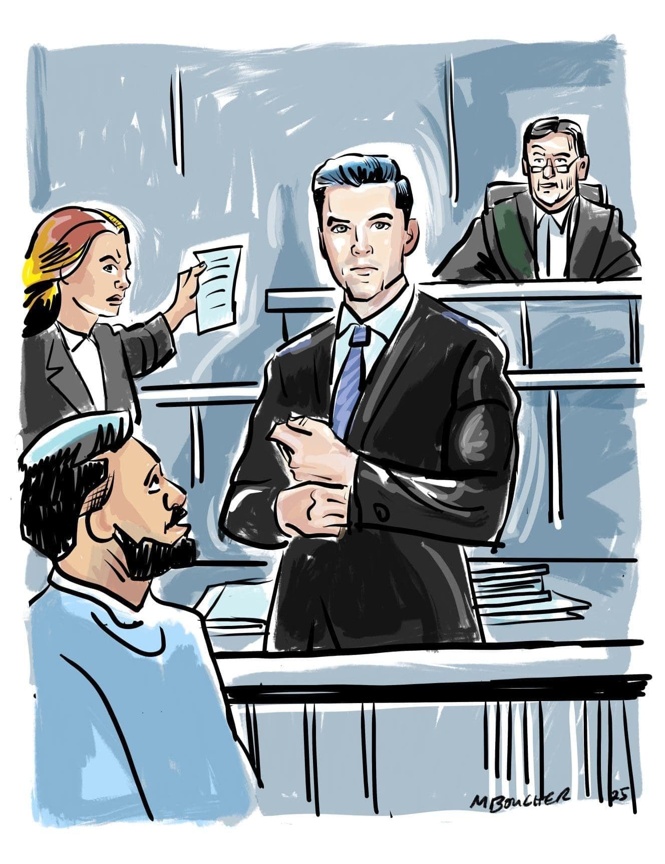 Thomas McCann Court Sketch